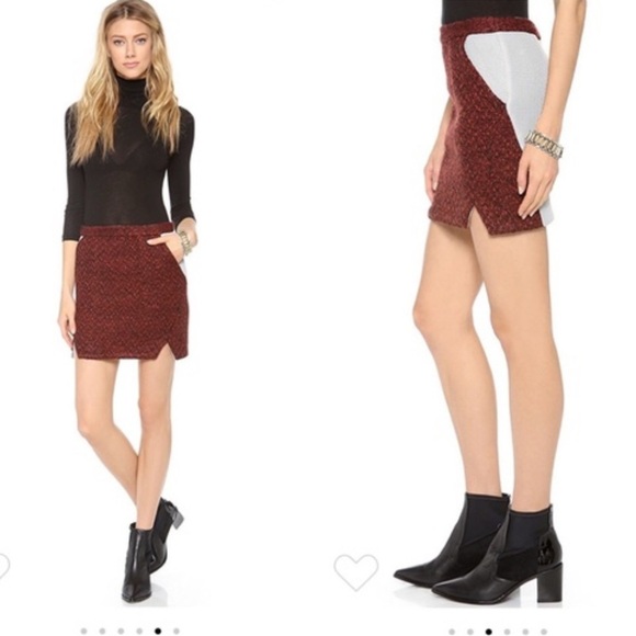 Rebecca Minkoff Iris tweed mini skirt - Picture 1 of 9